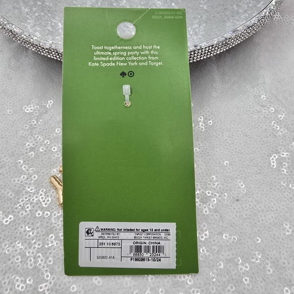 Kate Spade x Target LUCKY Bag Charm Keychain Gold-Tone - Picture 9 of 9